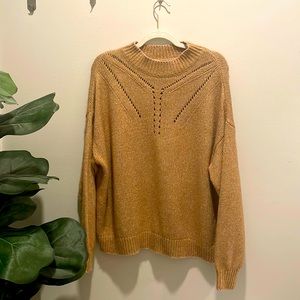 Banana Republic Knit Sweater -luscious light caramel color